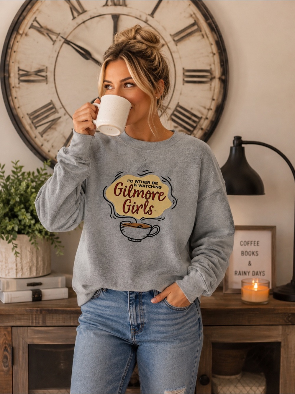 NWOT Gilmore Girls: I’d Rather Be Watching Gilmore Girls Sweatshirt